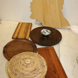 Wood Trays & Basket