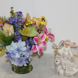 Floral Arrangement & Angel