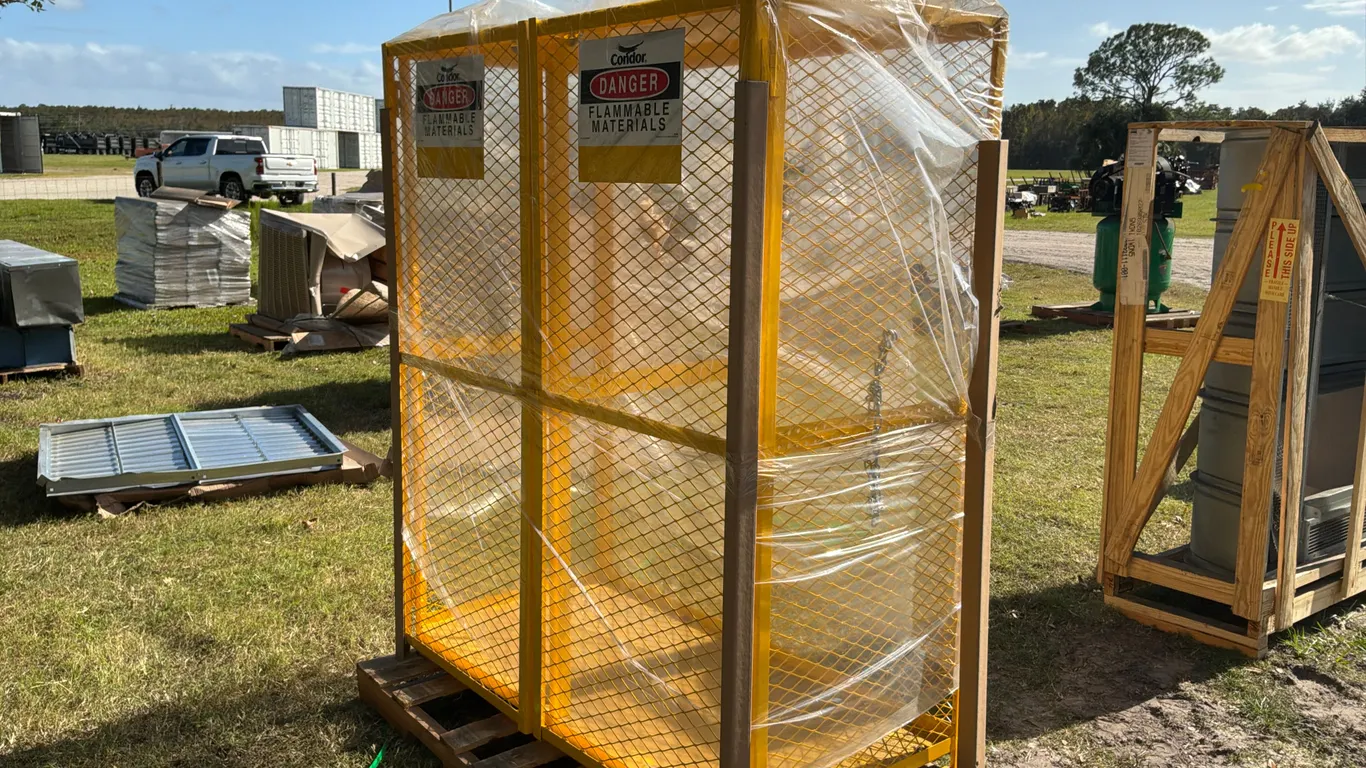MESH METAL FLAMMABLES CABINET