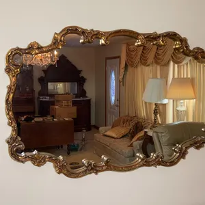 Large Antique wall mirror - 56 in. Wide