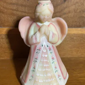 Fenton hand painted angel figurine