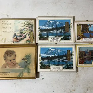 (6) framed advertising thermometers - including The Baltic Market, Shaw-Barton & others