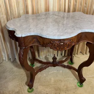 Antique Marbletop end table - 40x28x31
