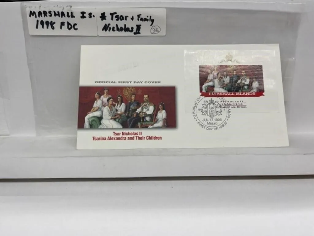 Tsar Nicholas � Fdc Marshal Is.