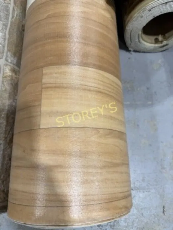 Wood Look Vinyl Roll ~10'2 x 12'