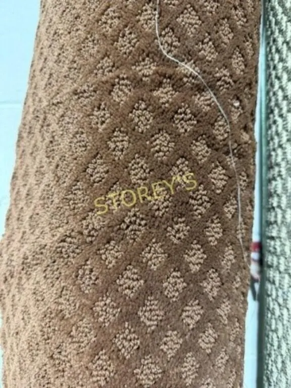 Reddish/Brown Soft Back Carpet ~8'3" x 8'3"