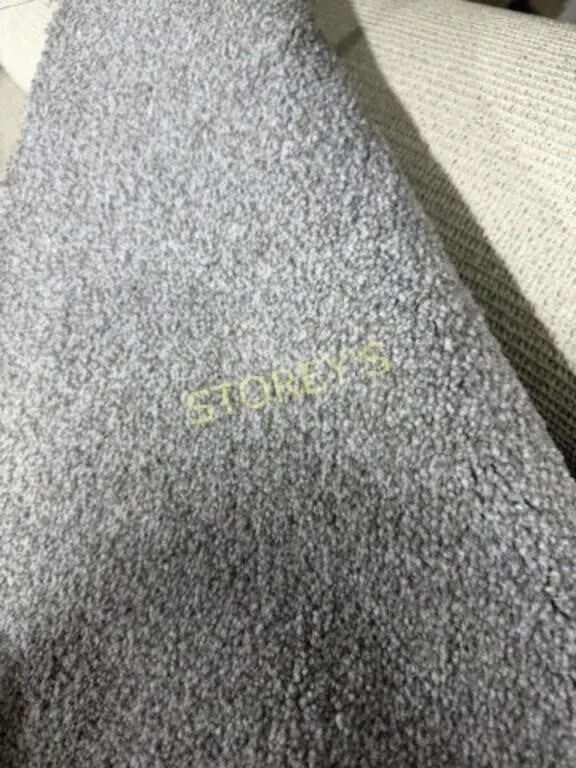 Plush Grey Carpet ~13.5' x 12'