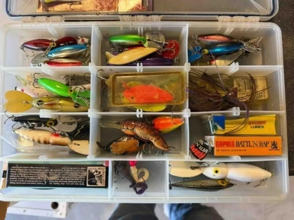 Fishing lures & container