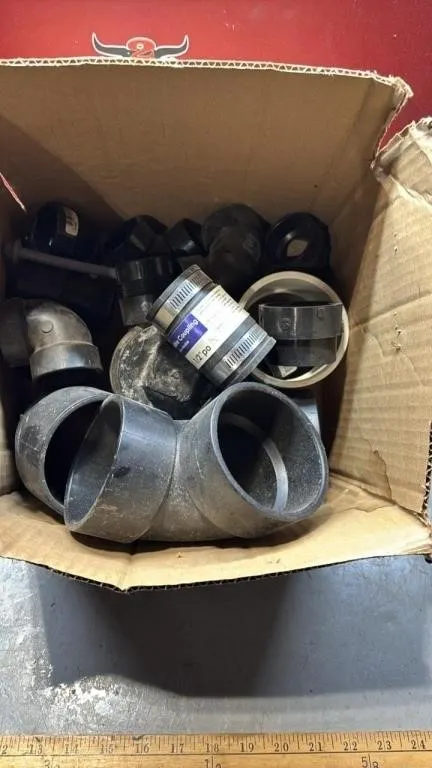 Box of Plumbing Fittings.