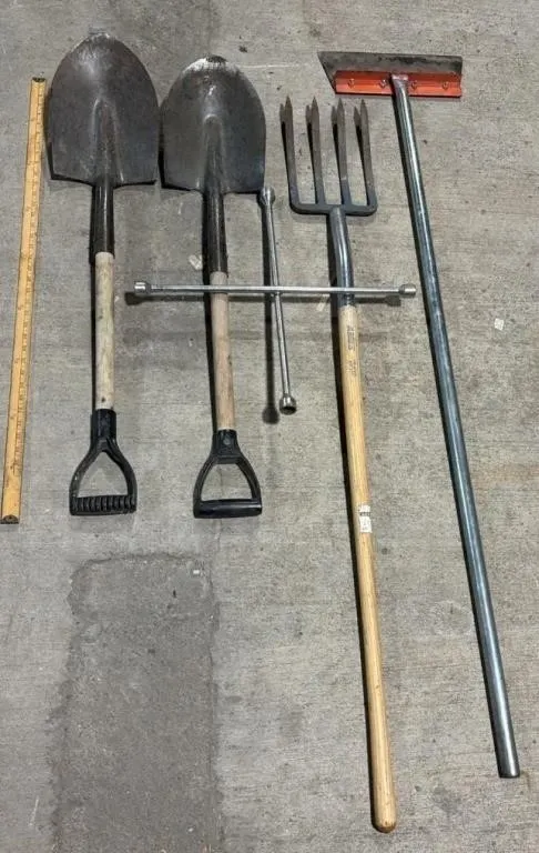 Metal Shovels, Scraper, Etc.