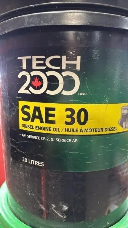 3 Pails TECH 2000 SAE 30 Diesel Engine Oil. 2