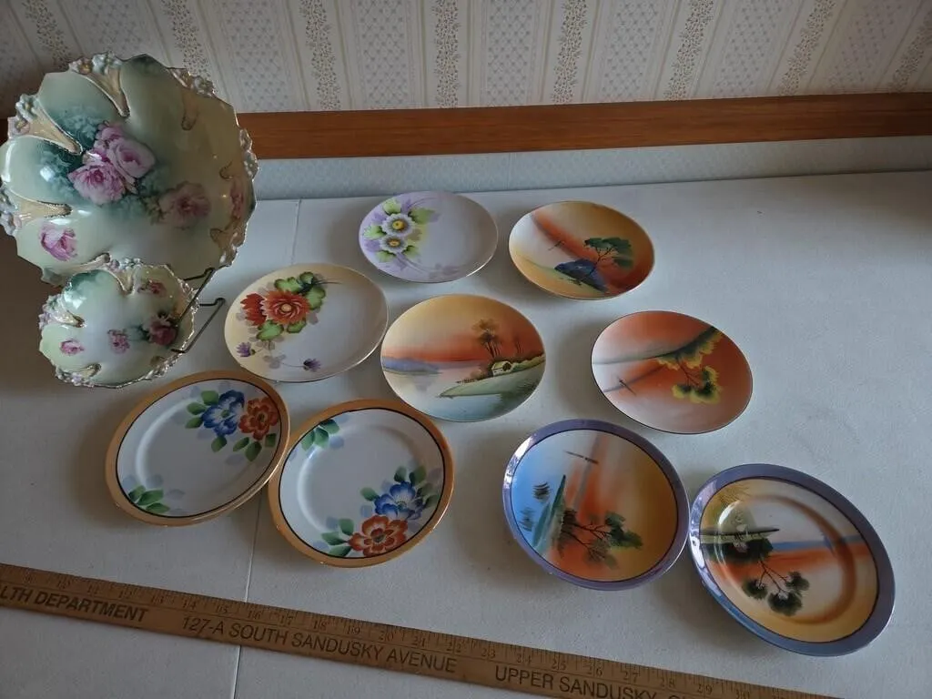 Prussia China Bowls, Misc China Plates
