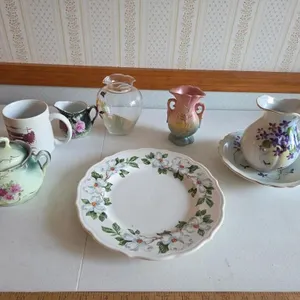 Hull Vase, Plate, Mug, Pitcher and Bowl, Misc