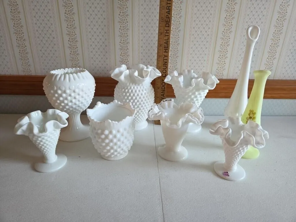 Fenton and Misc Milk Glass