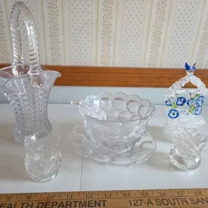 Glass Basket, Misc Pcs