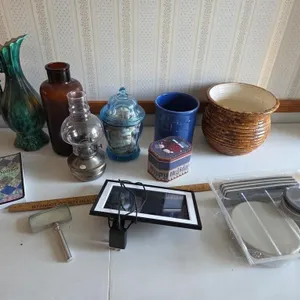Vase, Quilt Book, Lantern, Shells, Misc