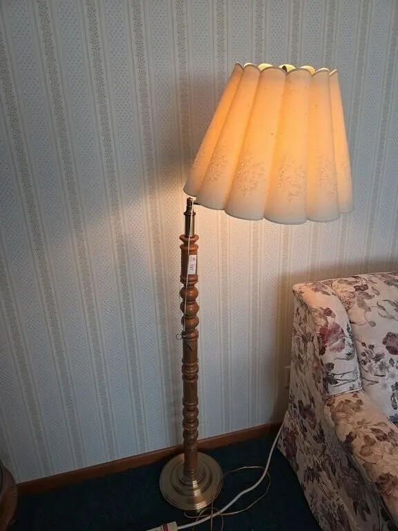 Oak Floor Lamp