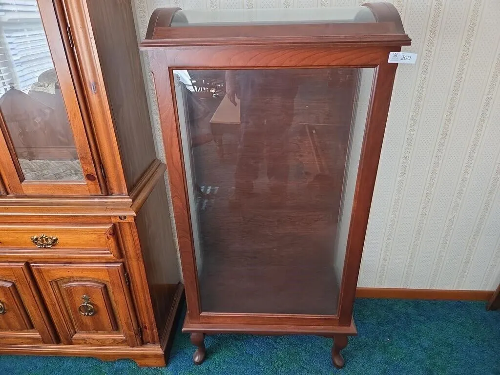 Walnut Quilt Cabinet 27"x14"x54"H