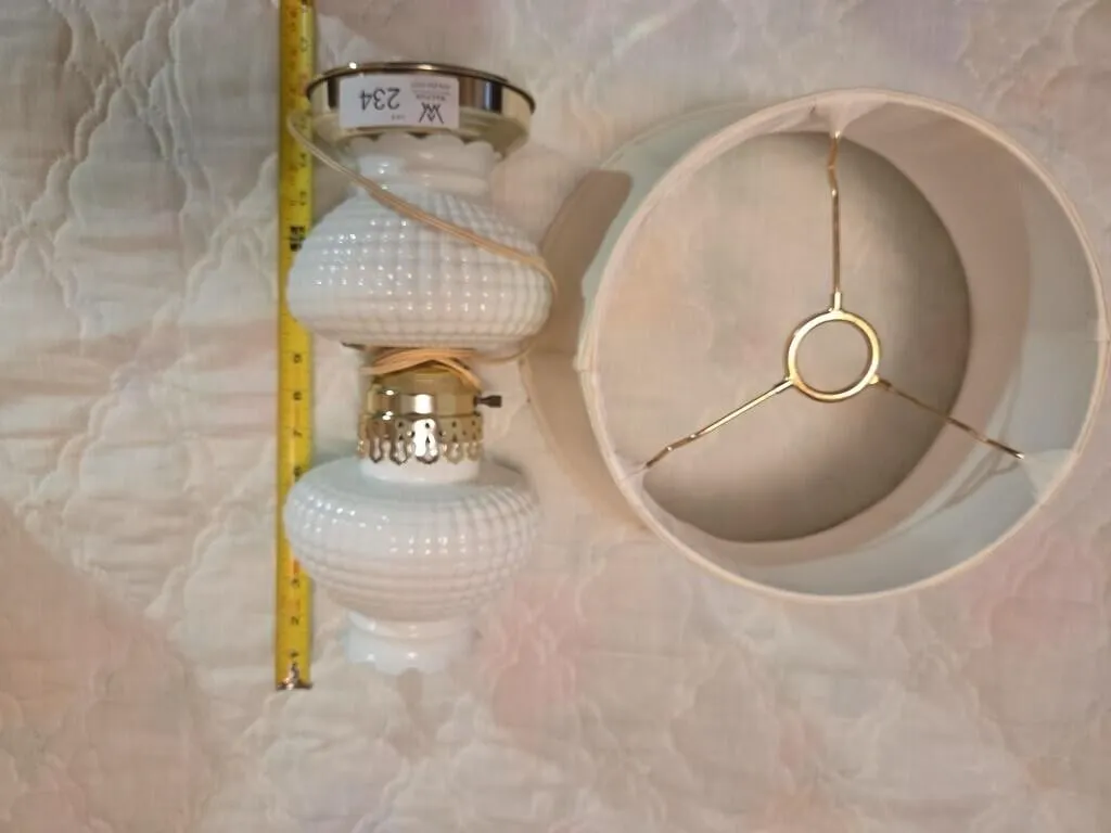 Milk Glass Lamp