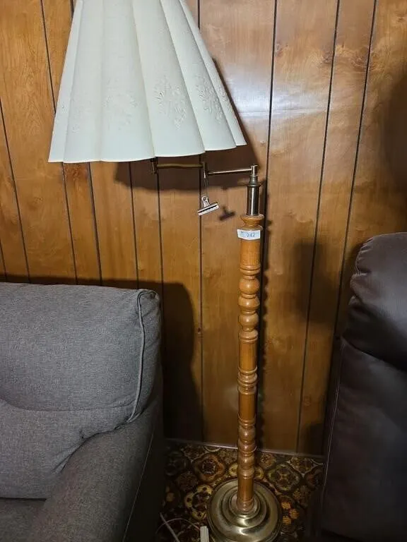 Oak Floor Lamp