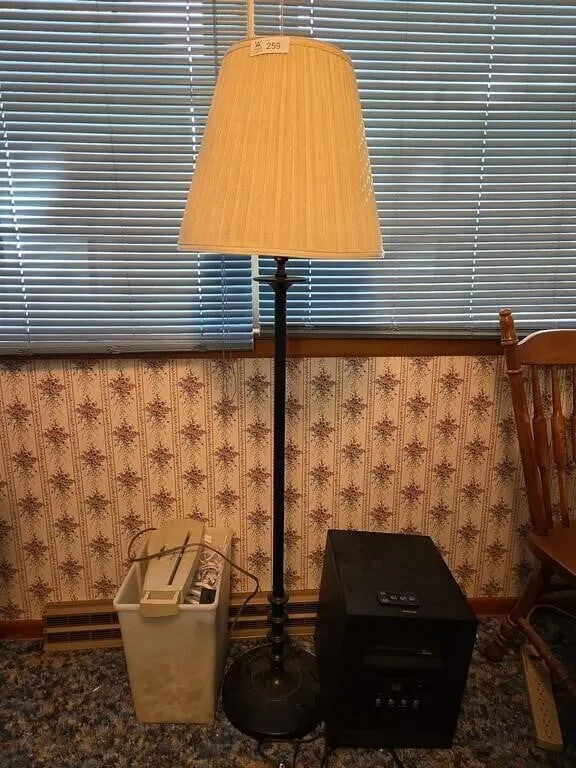 Floor Lamp, Shredder and Heater