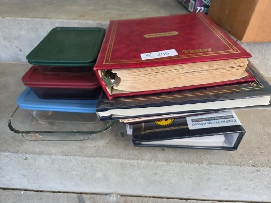 Photo Albums, Baking Dishes