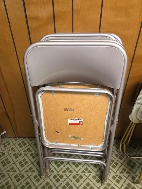 4 Samsonite Folding Chairs
