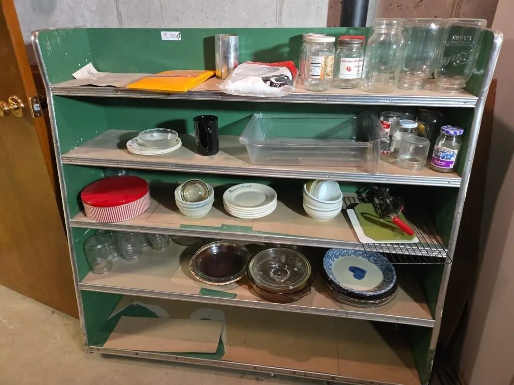 Shelf 48"x13"45"H w/Contents