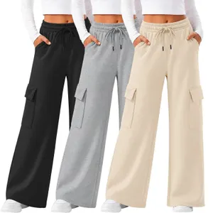 LessonZoo Girls Cargo Sweatpants Medium 3pk