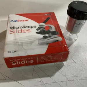 AmScope BS-72P Microscope Slides and Objective