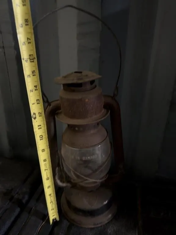 Vintage Rusty Barn Lantern