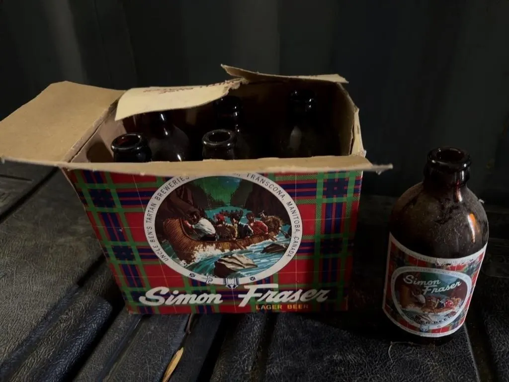 Simon Fraser Lager Beer Bottles with Box