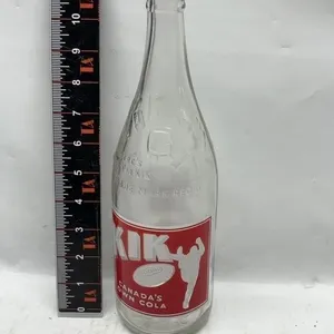 KIK Cola Vintage Glass Soda Bottle, Canada