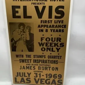 Elvis International Hotel 1969 Concert Poster