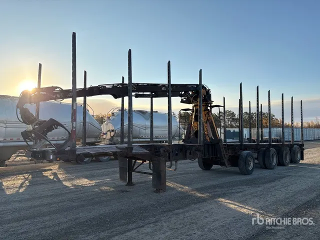2015 Deloupe 51 ft Quad/A Self-Loading Log Trailer