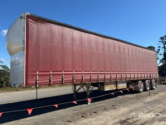 1993 Krueger Tri/A Curtain Side Trailer