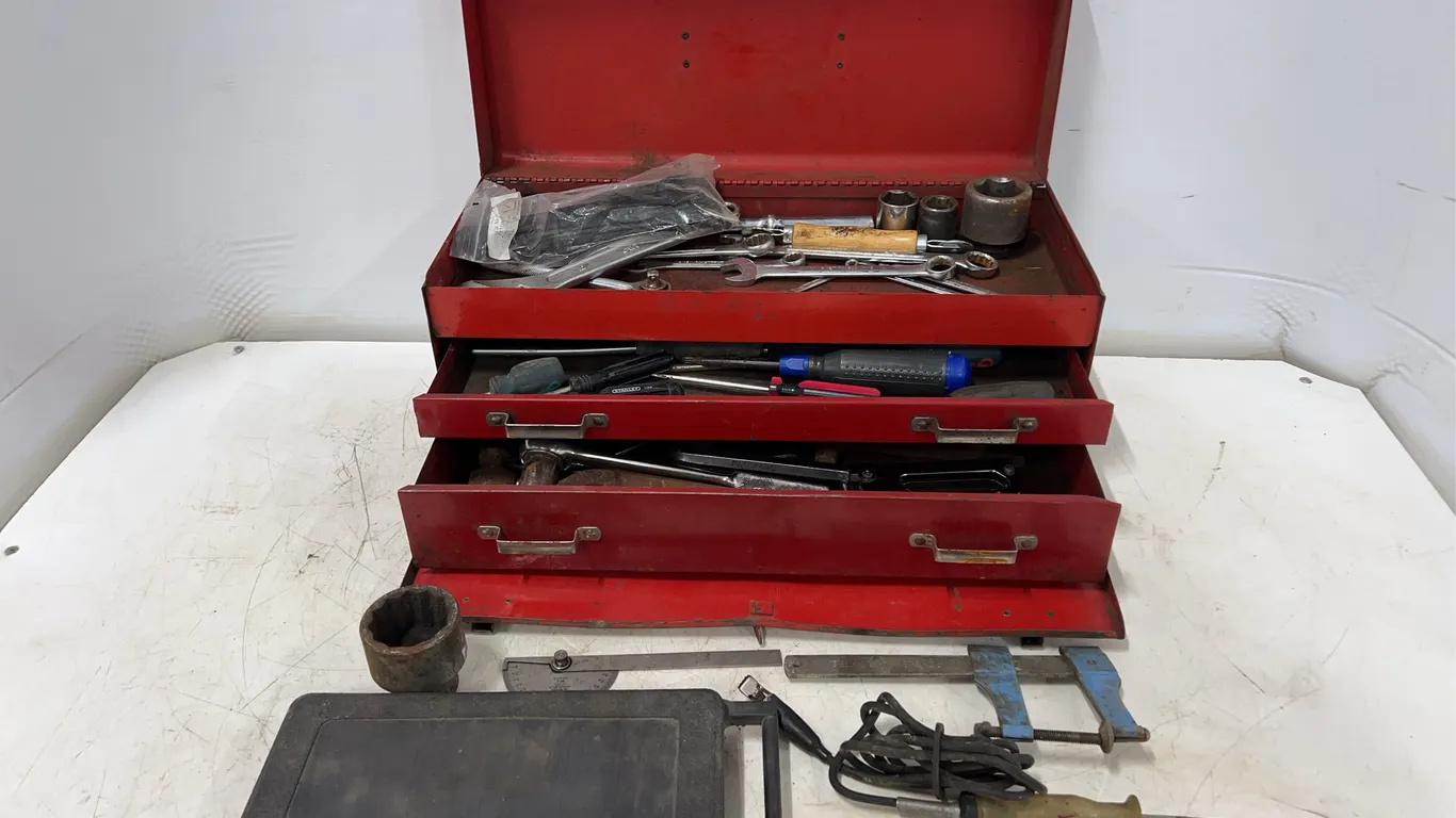 Red Tool Box W/ Tools