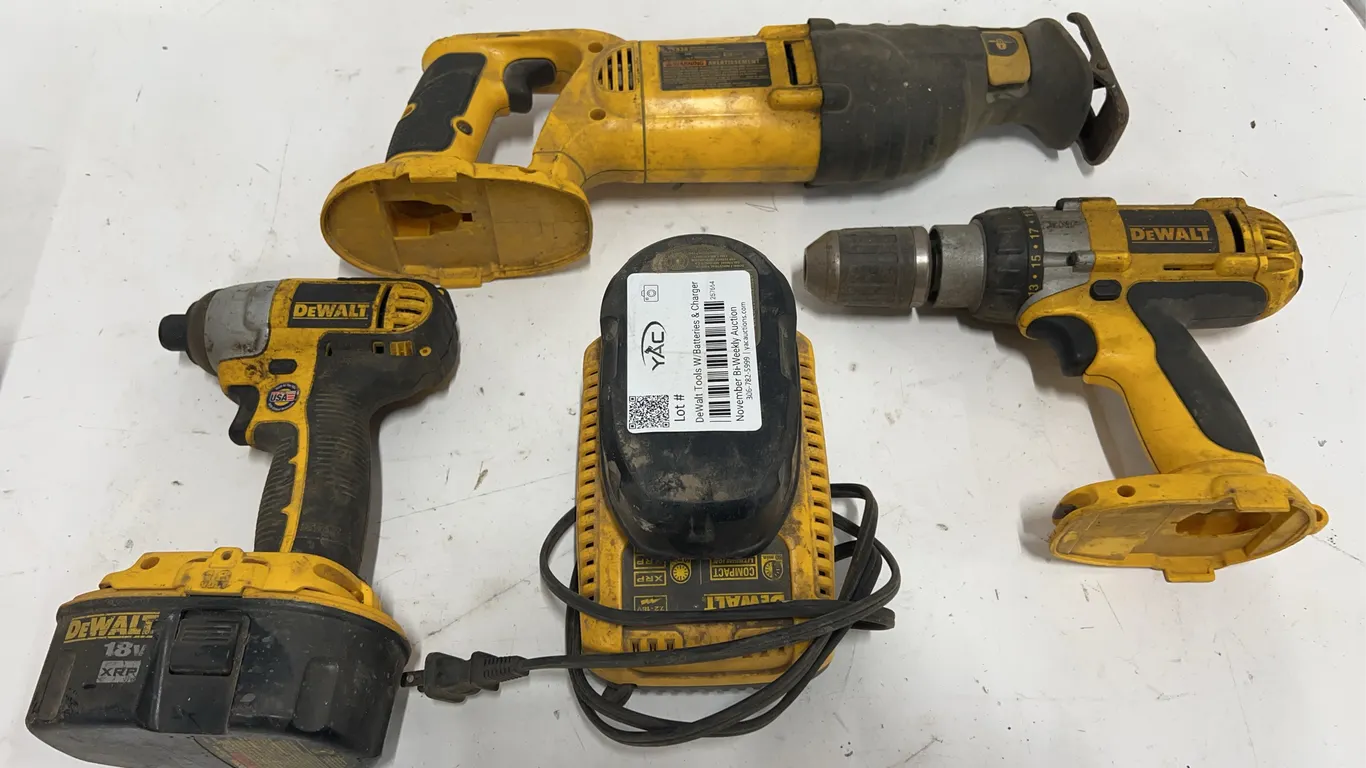DeWalt Tools W/Batteries & Charger