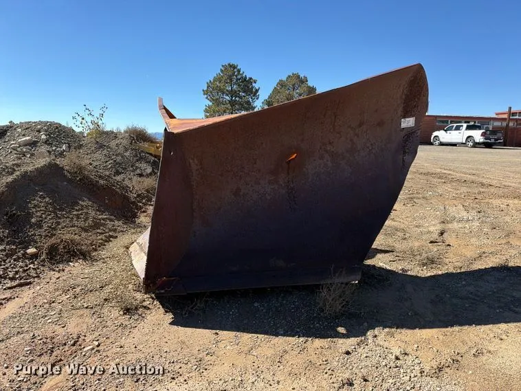 Motor grader snow plow