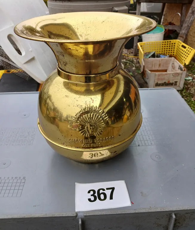 Vintage Brass spittoon 10 1/2"h