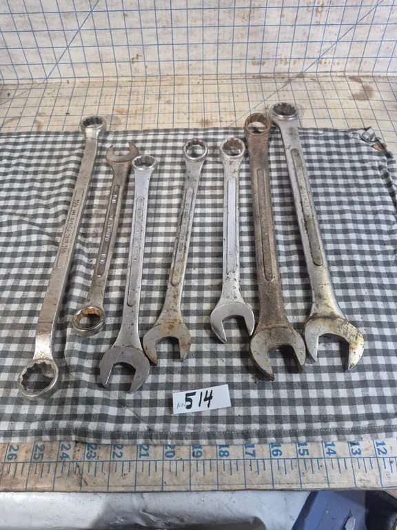 Large combination wrenches.