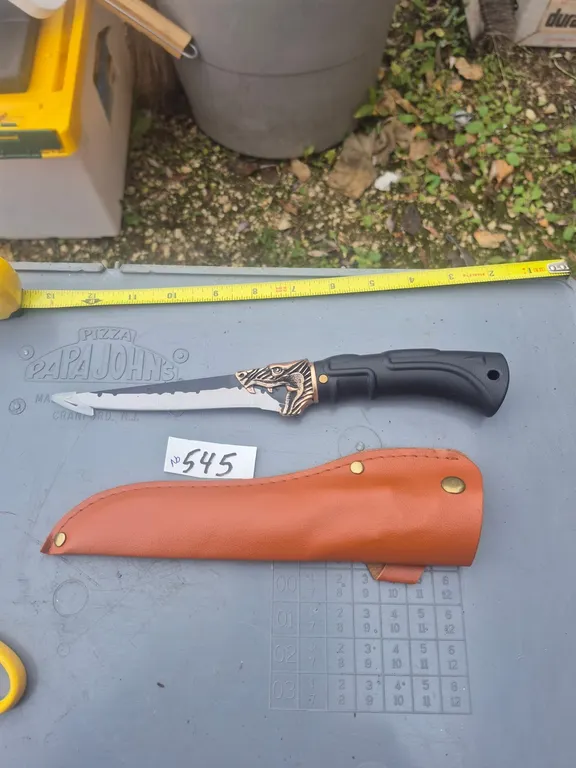 New fileting, knife and case.