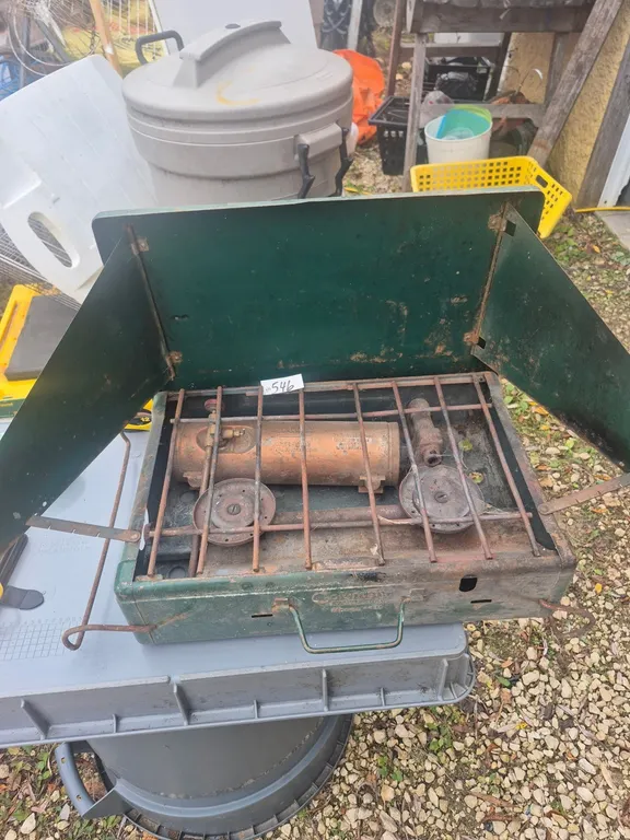 Vintage Coleman stove copper tank.