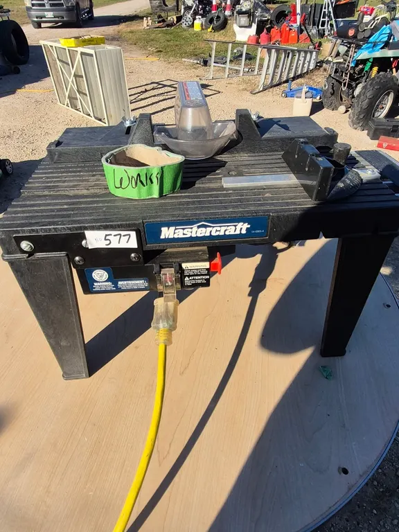 Mastercraft, router and table.