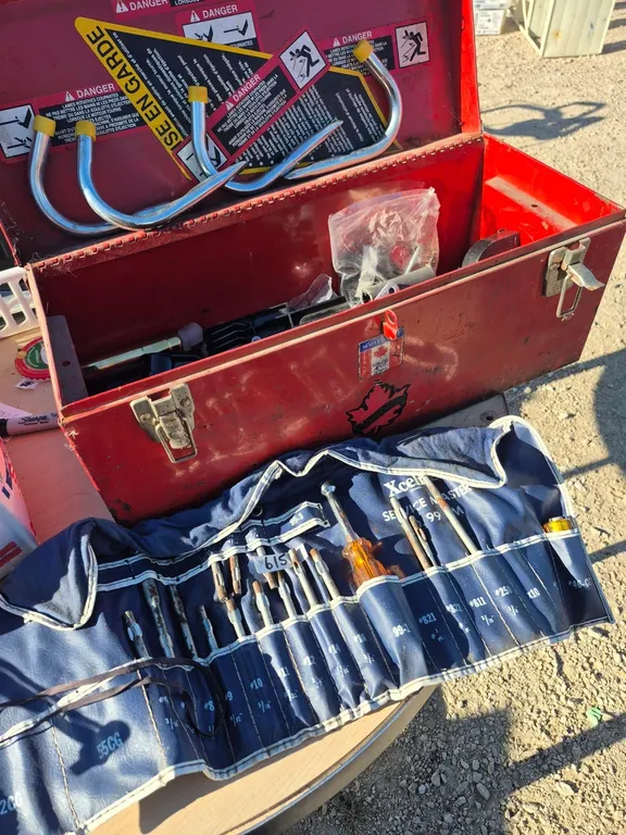 Toolbox and contents.