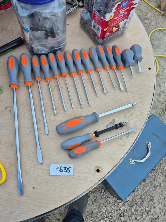 Sorted screwdrivers.