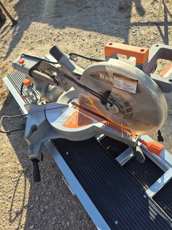 Terratek twelve inch compound sliding miter saw