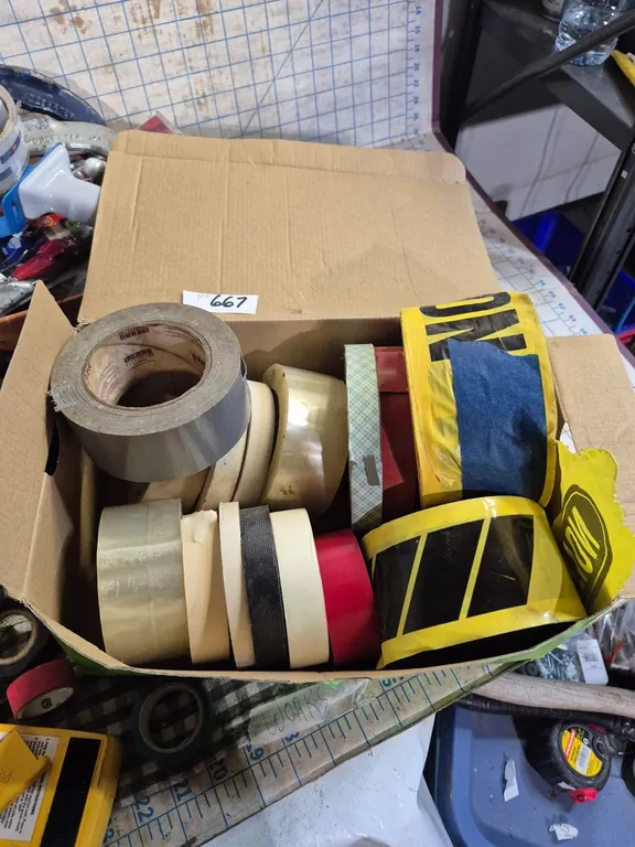 Assorted tape.
