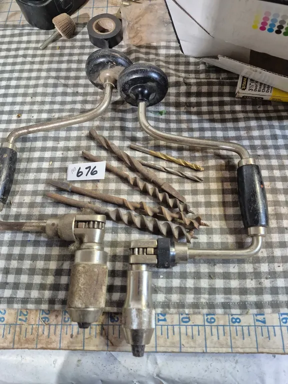 2 hand brace and bits.