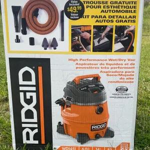 RIDGID WD1451 6.0 HP 14 Gal Wet/Dry Vac with Auto Detail Kit and Accessories